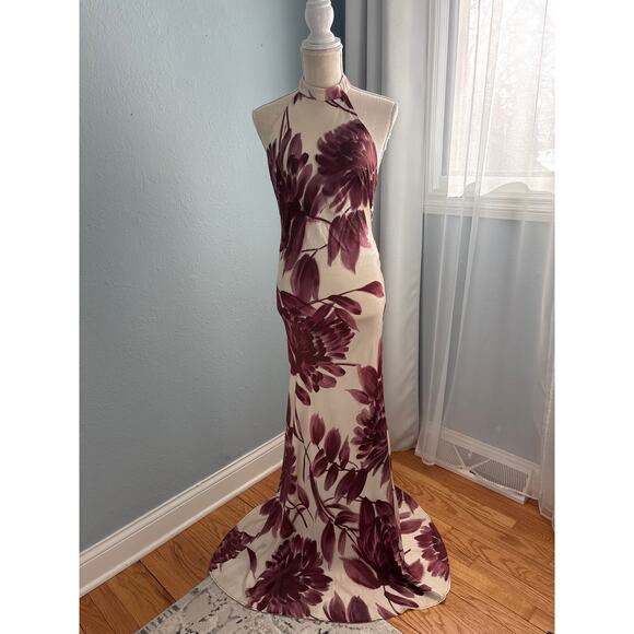 TWINSET Dahlia Print Maxi Dress Size S/Italian Size 42 - Picture 8 of 10